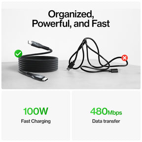 Magntic Nylon 100w Fast Charging Cable