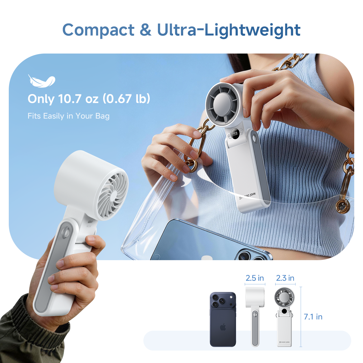 3-in-1 Handheld Fan
