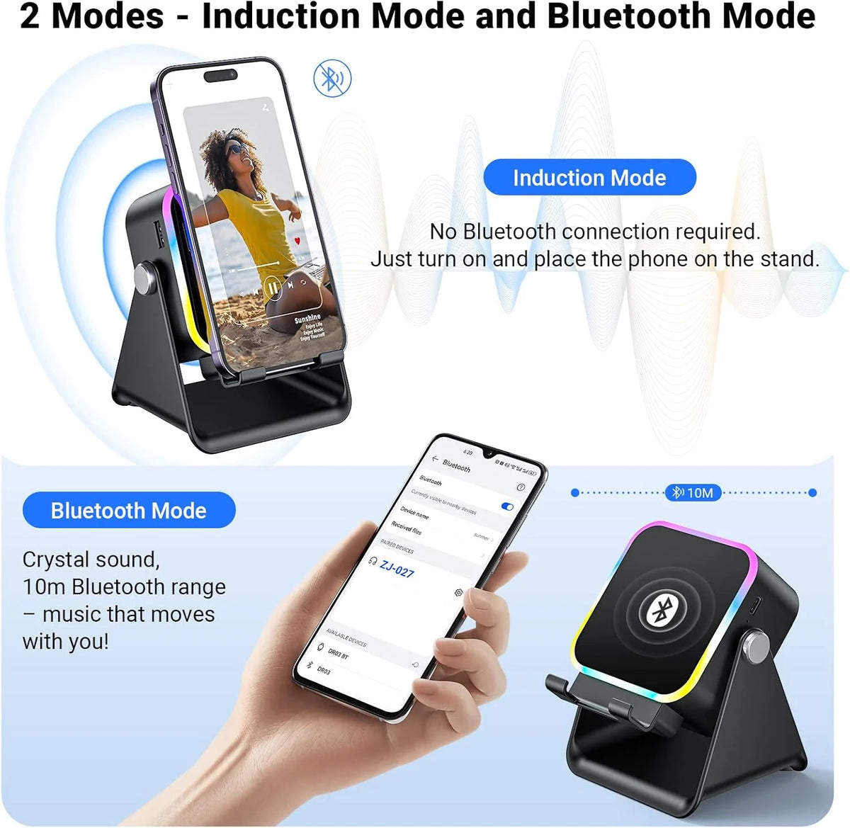 Wireless Induction Bluetooth Speaker