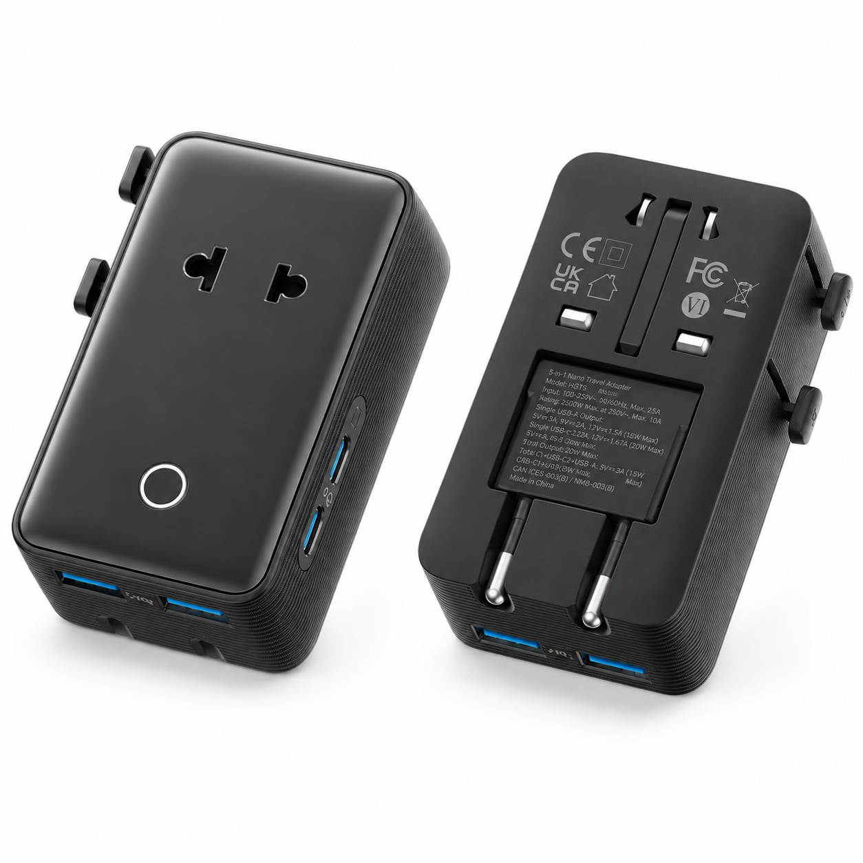 5-in-1 Nano Travel Adapter