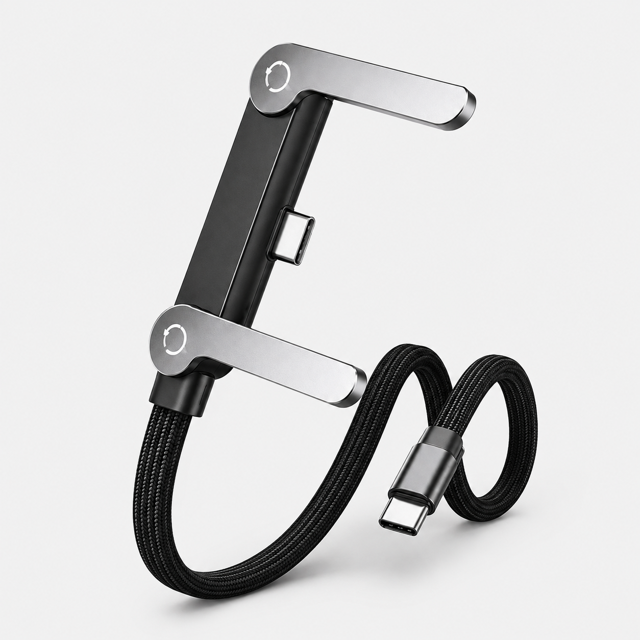 240W Fast Charging Cable with Type-C to Type-C  | T-Shaped Connector | Phone Holder Data Cable