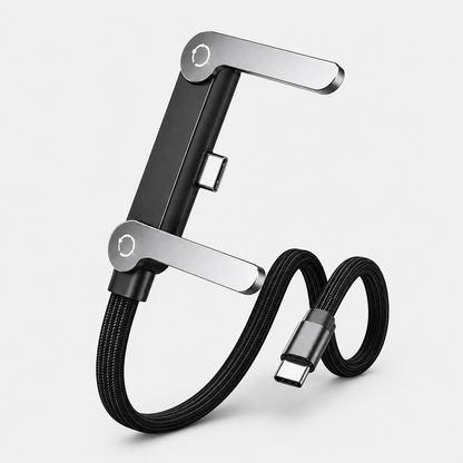 240W Fast Charging Cable with Type-C to Type-C  | T-Shaped Connector | Phone Holder Data Cable