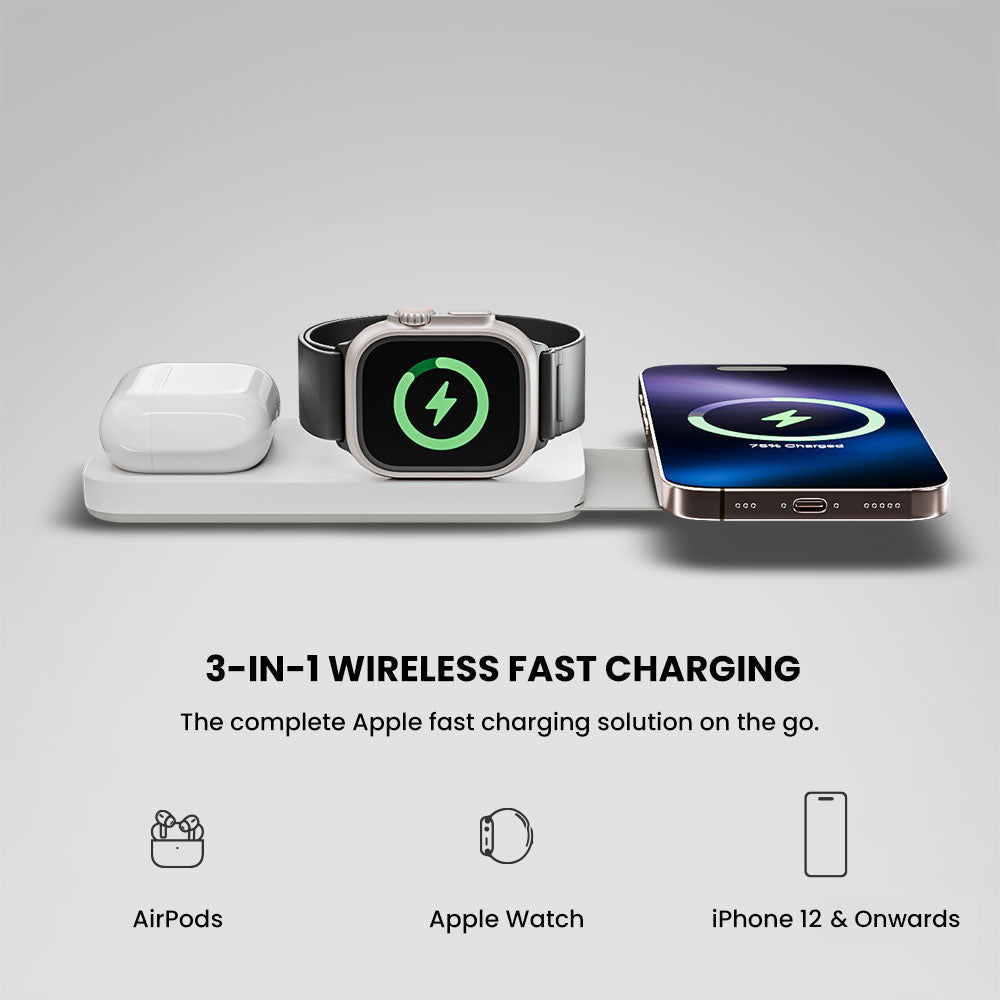 3-in-1 Foldable Wireless Charging Station